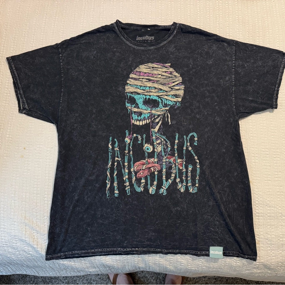Incubus Black Wash Graphic Tee Size XXL